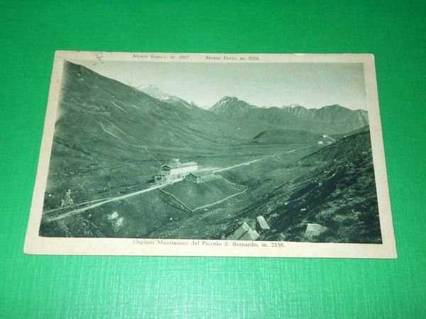 Cartolina Saluti dal Piccolo S. Bernardo - Ospizio mauriziano 1932