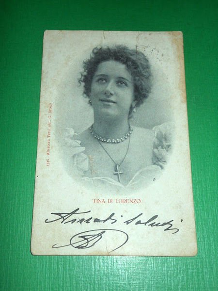 Cartolina Teatro Spettacolo - Attrice Tina Di Lorenzo 1901
