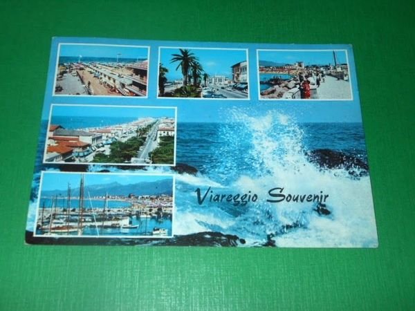 Cartolina Viareggio Souvenir - Vedute diverse 1965