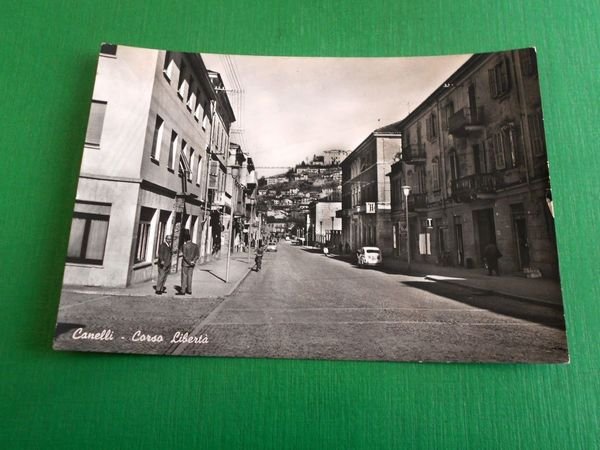 Cartolina Canelli - Corso Libertà 1950 ca