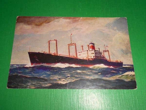 Cartolina Navigazione - United State Lines - Cargo Ship type …
