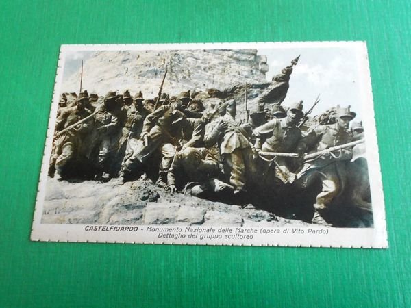 Cartolina Castelfidardo - Monumento Nazionale delle Marche - Dettaglio 1930 …