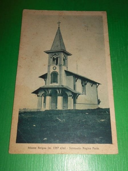 Cartolina Monte Beigua - Santuario Regina Pacis 1936 | Immagine principale