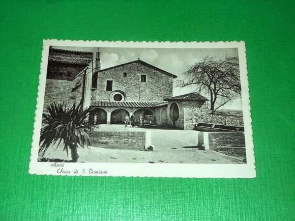 Cartolina Assisi - Chiesa di S. Damiano 1940 ca