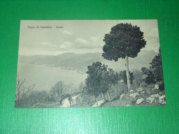 Cartolina Parco di Portofino - Kulm 1910 ca