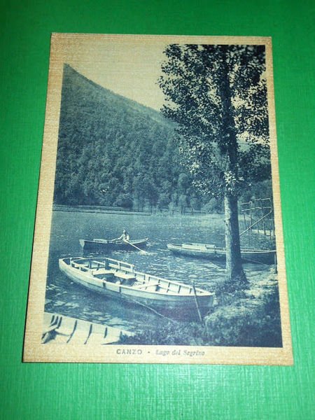 Cartolina Canzo - Lago del Segrino 1942