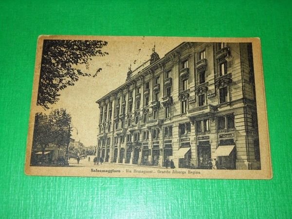 Cartolina Salsomaggiore - Via Romagnosi - Grande Albergo Regina 1943