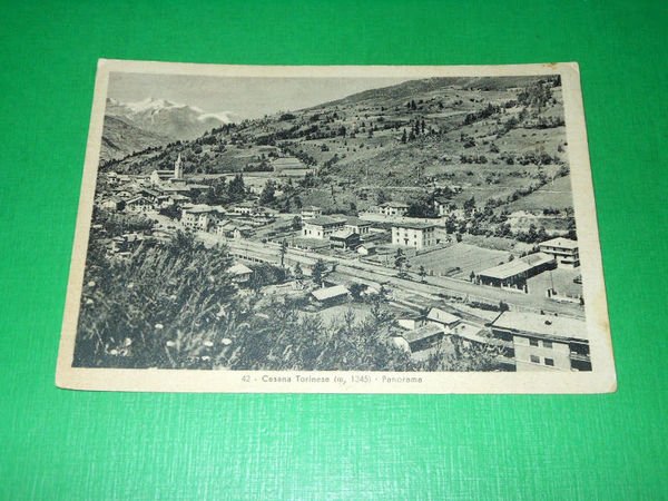 Cartolina Cesana Torinese - Panorama 1954