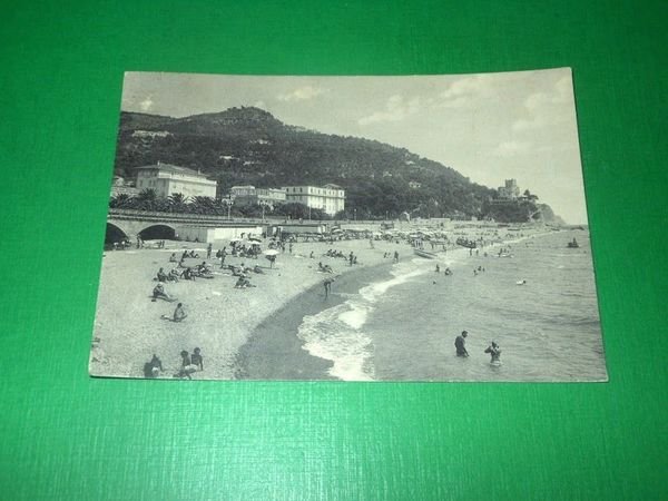Cartolina Finale Ligure Pia - Colonia Lancia 1954