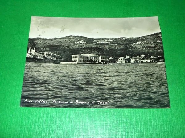 Cartolina Casa Valdese - Panorama di Borgio e di Verezzi …