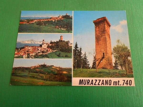 Cartolina Murazzano ( Cuneo ) - Vedute diverse 1970 ca