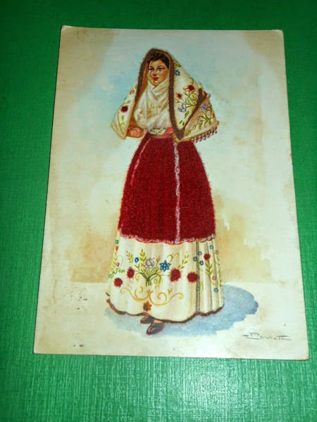 Cartolina Costumi Sardi - Osilo ( Sassari ) 1968