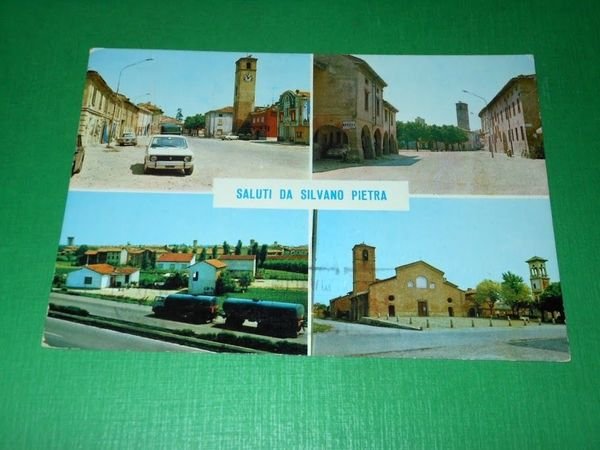 Cartolina Saluti da Silvano Pietra - Vedute diverse 1974