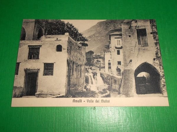 Cartolina Amalfi - Valle dei Mulini 1910 ca