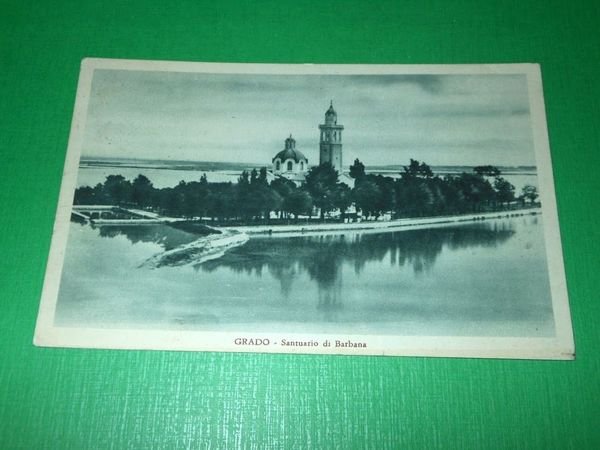 Cartolina Grado - Santuario di Barbana 1938