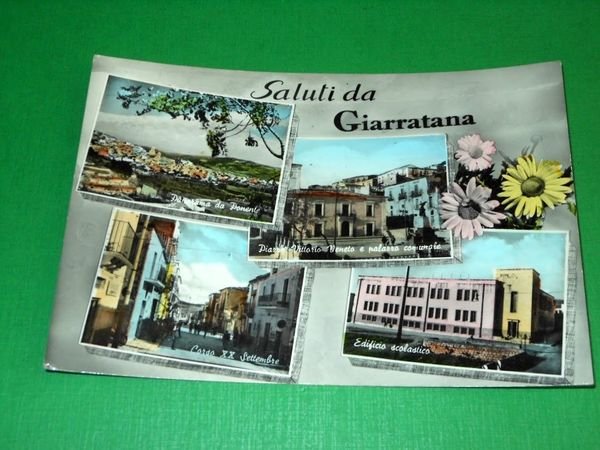 Cartolina Saluti da Giarratana ( Ragusa ) - Vedute diverse …