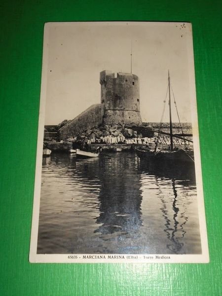 Cartolina Marciana Marina ( Elba ) - Torre Medicea 1925 …