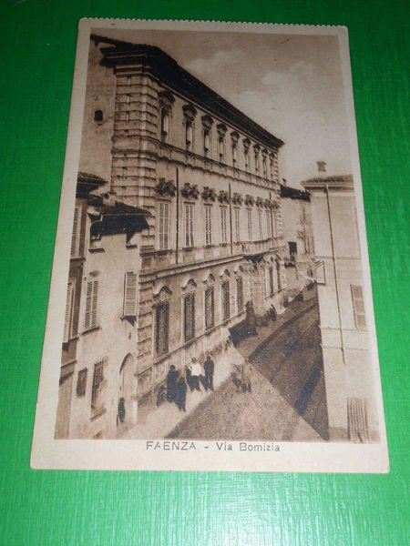 Cartolina Faenza - Via Bomizia 1930 ca