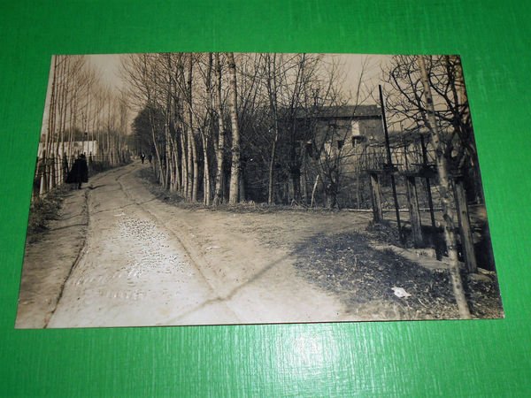 Cartolina Cascina Erbosna ( Pavia ) - Viale 1930 ca