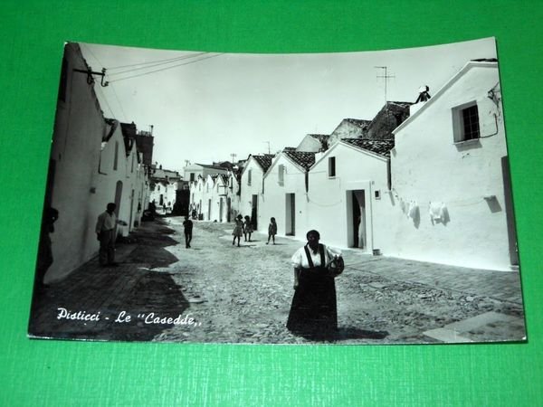 Cartolina Pisticci ( Matera ) - Le Casedde 1966