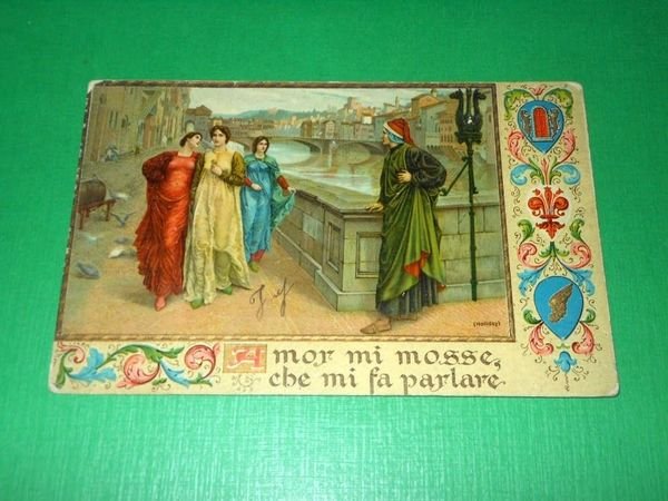 Cartolina Dante - Divina Commedia - Amor mi mosse che …