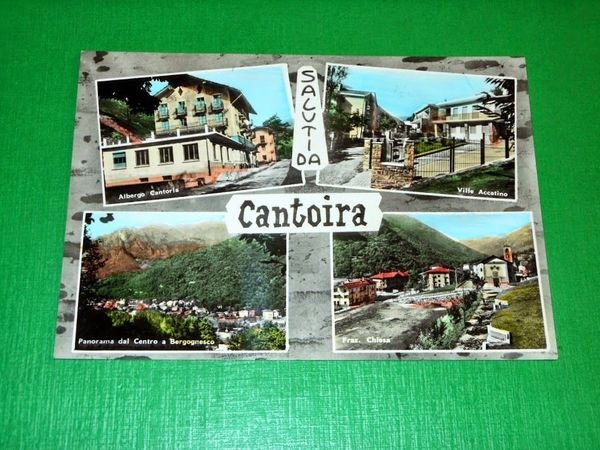 Cartolina Saluti da Cantoira - Vedute diverse -- 1965