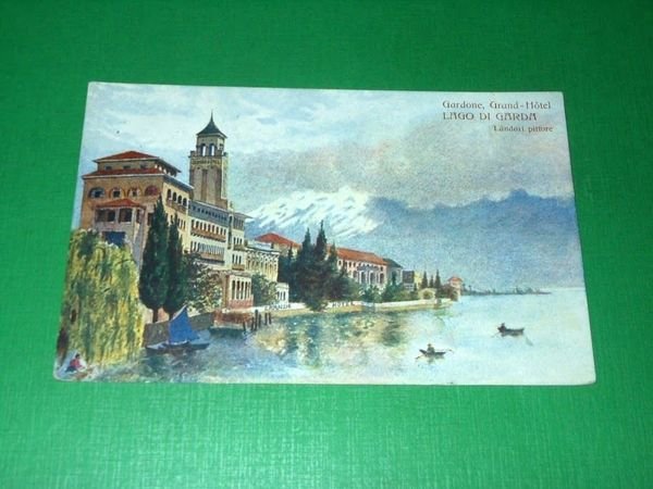 Cartolina Gardone Riviera - Lago di Garda - Grand Hotel …