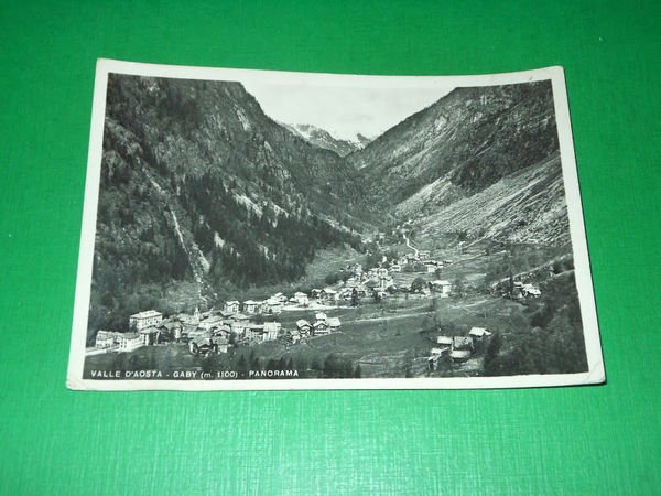 Cartolina Valle'Aosta - Gaby - Panorama 1952