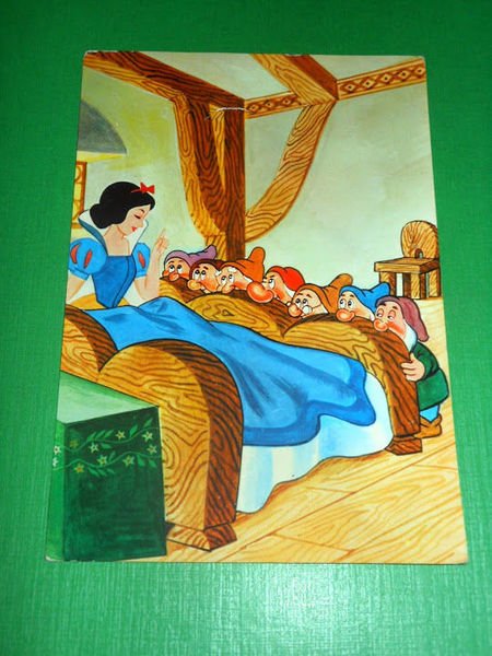 Cartolina Disney - Biancaneve e i sette nani 1962