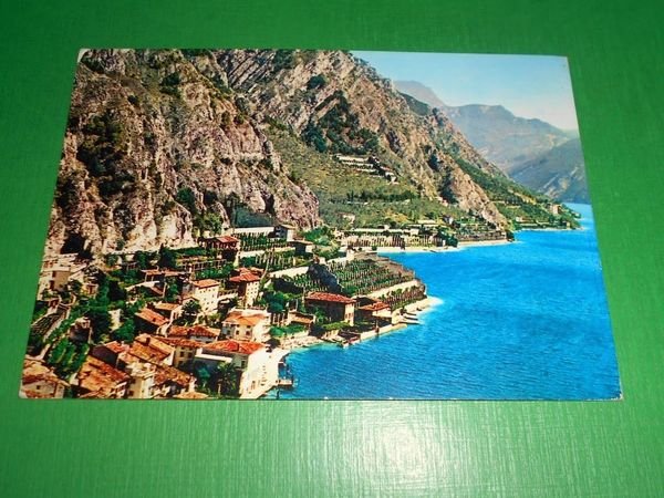 Cartolina Lago di Garda - Limone - Scorcio panoramico 1966