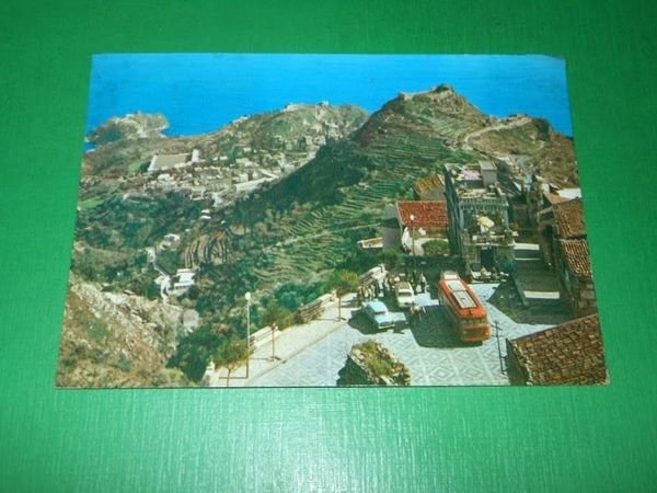 Cartolina Taormina - Castel Mola 1963