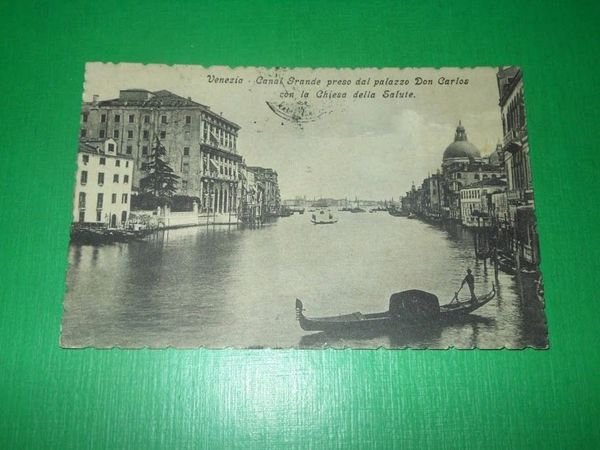 Cartolina Venezia - Canal Grande preso dal palazzo Don Carlos …