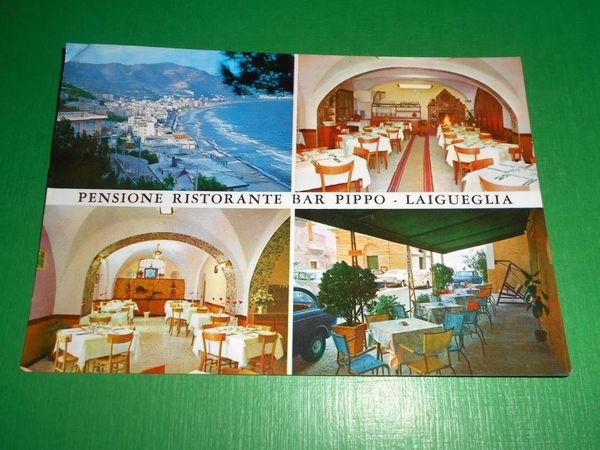 Cartolina Laigueglia - Pensione Ristorante Bar Pippo 1969