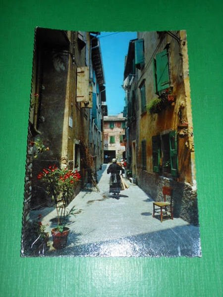 Cartolina Lago di Garda - Strada caratteristica 1965 ca