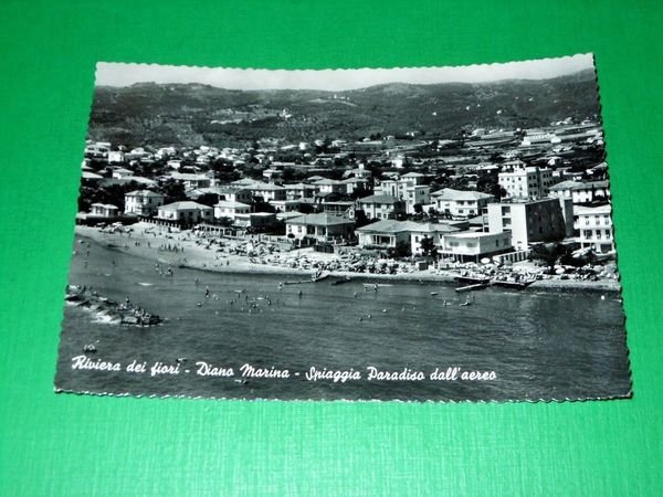 Cartolina Riviera dei Fiori - Diano Marina - Spiaggia Paradiso …