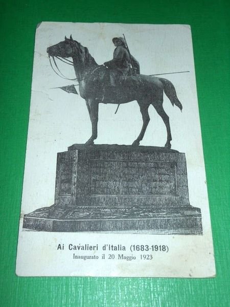 Cartolina Torino - Monumento ai Cavalieri d' Italia 1923
