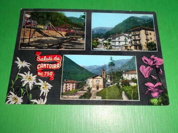 Cartolina Saluti da Cantoira - Vedute diverse 1965
