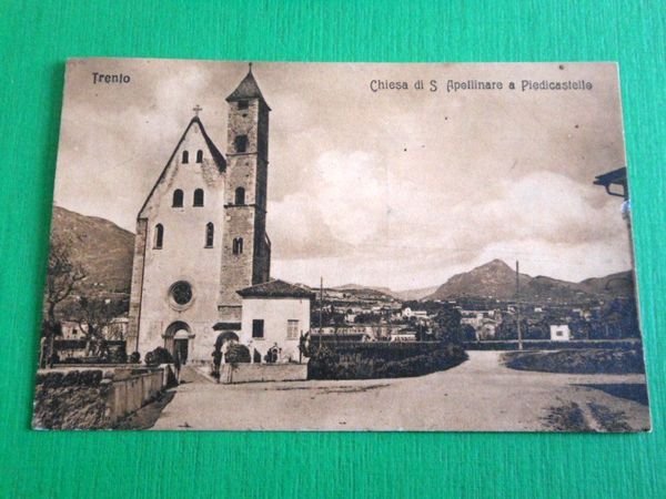 Cartolina Trento - Chiesa di S. Apollinare a Piedicastello 1910
