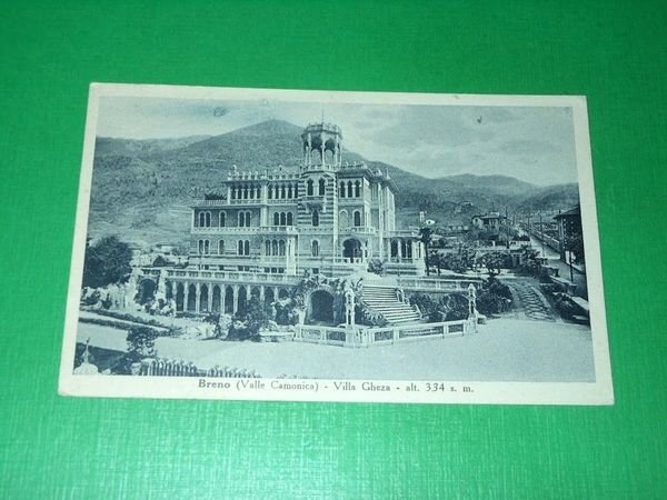 Cartolina Breno ( Valle Camonica ) - Villa Gheza 1946