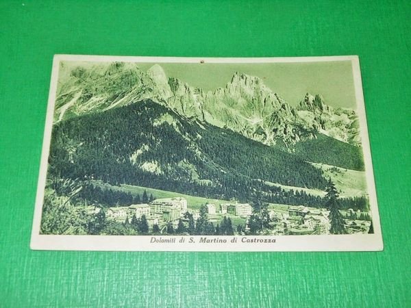 Cartolina Dolomiti di S. Martino di Castrozza - Panorama 1935 …