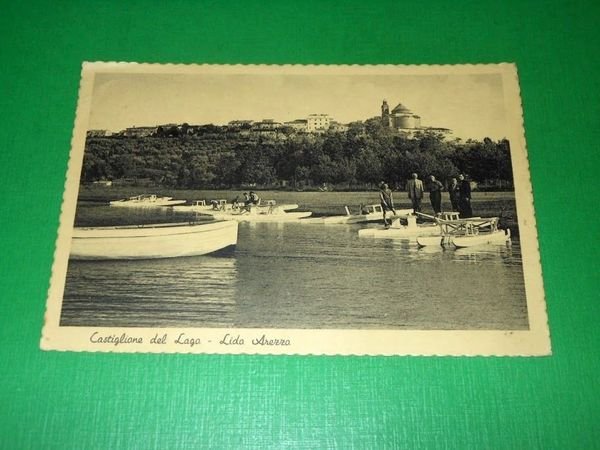 Cartolina Castiglione del Lago - Lido Arezzo 1963