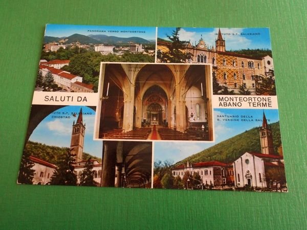 Cartolina Saluti da Abano Terme - Monteortone - Vedute diverse … | Immagine principale