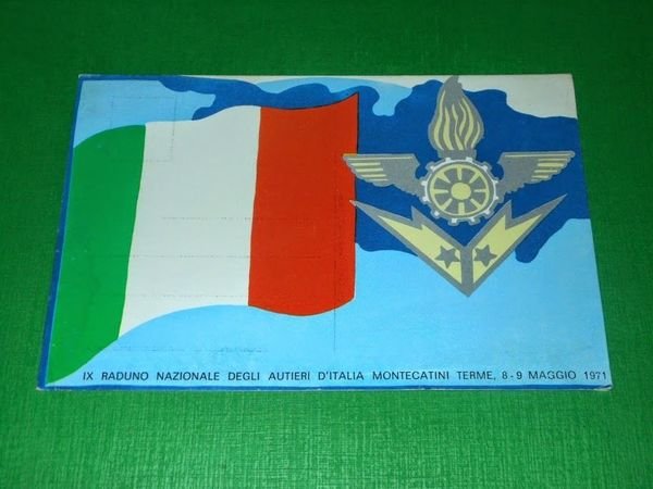 Cartolina Montecatini Terme - IX Raduno Nazionale degli Autieri d' …