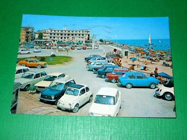 Cartolina Torrette di Fano - La spiaggia 1982 | Immagine principale