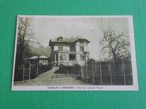 Cartolina Cossila S. Giovanni ( Biella ) - Villa Cav. …