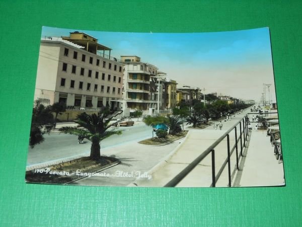 Cartolina Pescara - Lungomare - Hotel Jolly 1956