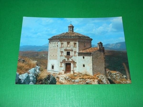 Cartolina Rocca Calascio ( L'Aquila ) - Chiesa Madonna della …