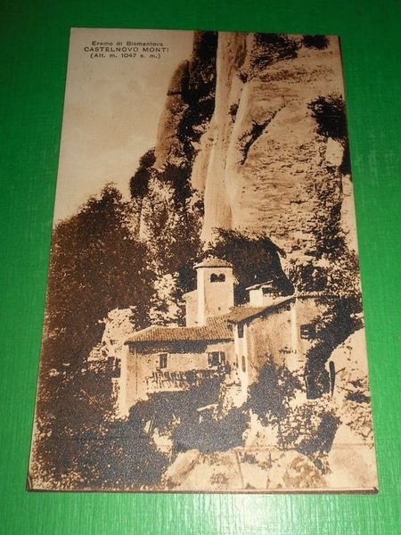 Cartolina Castelnovo ne' Monti - Eremo di Bismantova 1925 ca