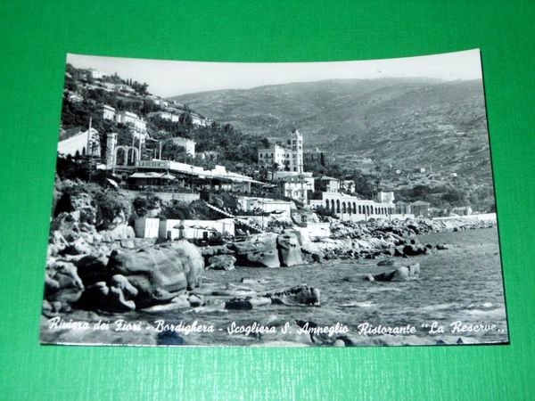 Cartolina Riviera dei Fiori - Bordighera - Scogliera S. Ampeglio …
