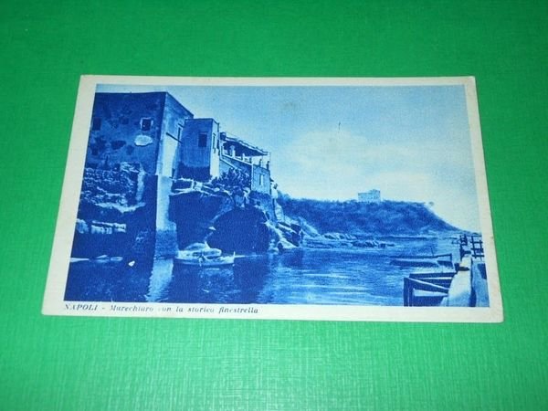 Cartolina Napoli - Marechiaro con la storica finestrella 1930 ca